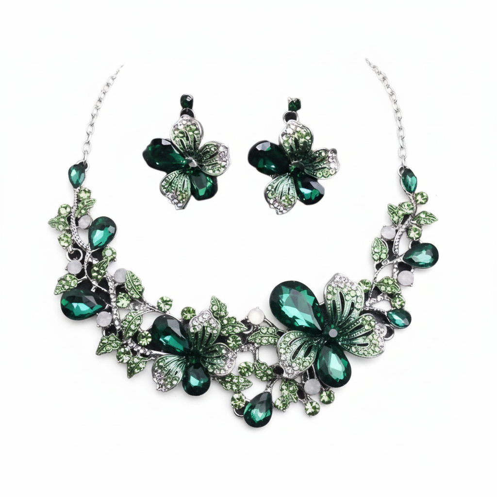 Schmuckset Mit Kette - FloralCharm 