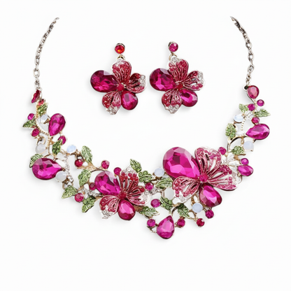 Schmuckset Mit Kette - FloralCharm 