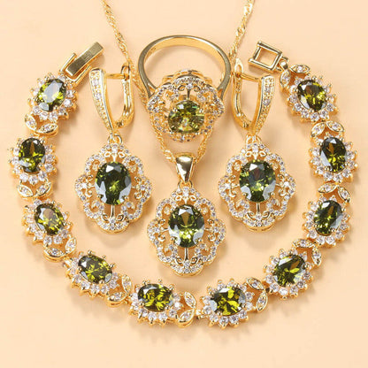 Schmuckset Mit Zirkonia - GlamourEssence 
