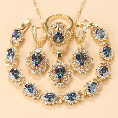 Schmuckset Mit Zirkonia - GlamourEssence 