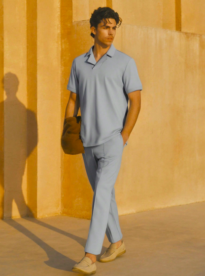 Modernes graues Sommeroutfit für Herren – Nico