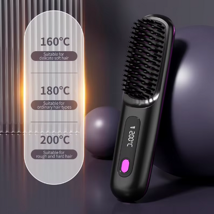Cordless Heated Styling Brush for Short Hair, Bangs and Nape 5