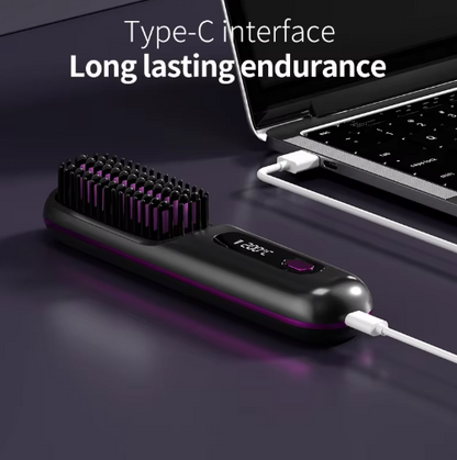Cordless Heated Styling Brush for Short Hair, Bangs and Nape 6