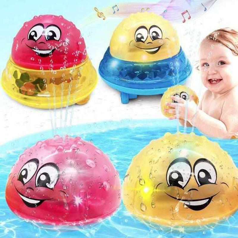 Badewannen-Spielball mit Lichteffekten, Fontäne und Fahrfunktion für Kinder