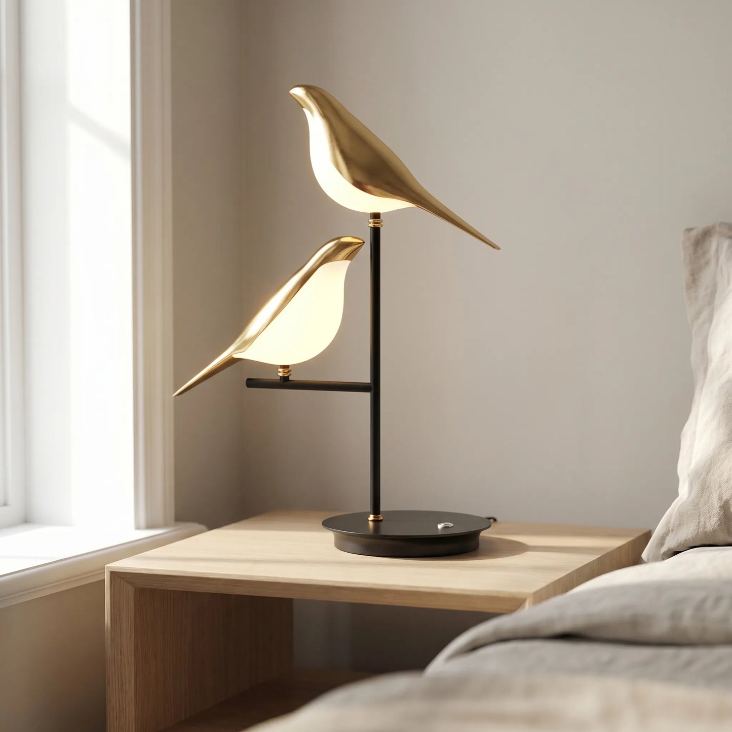 Sculptural Bird-Shaped LED Table Lamp -  Avivara
