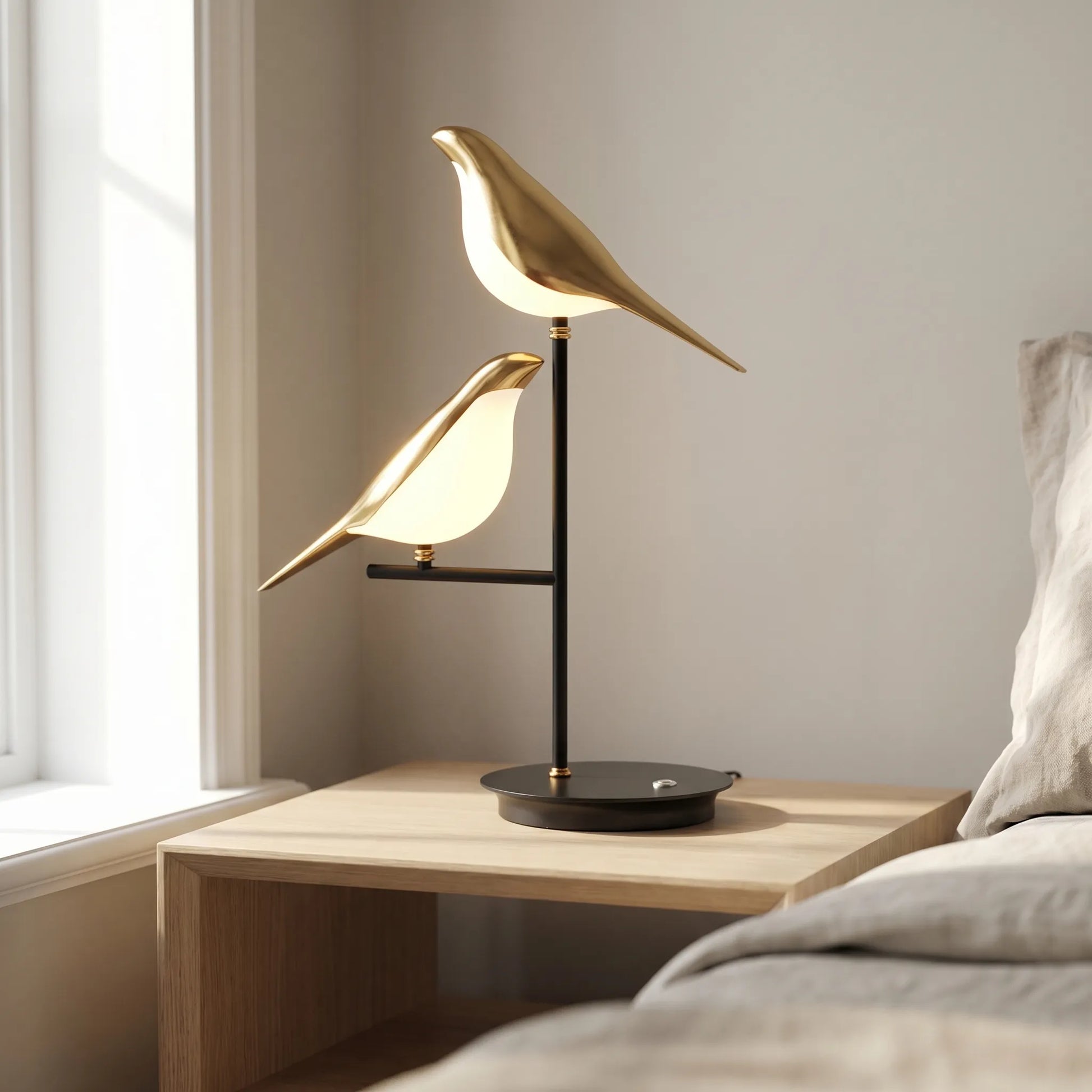 Sculptural Bird-Shaped LED Table Lamp -  Avivara