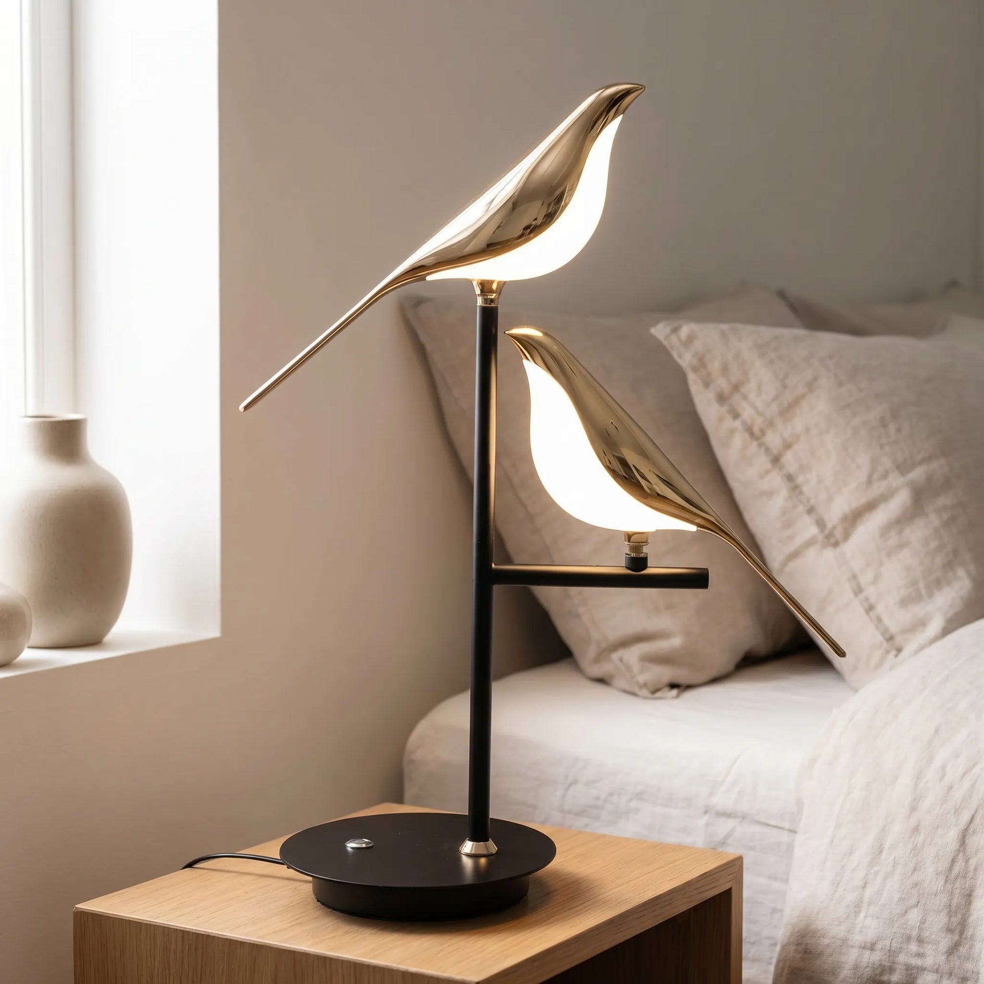 Sculptural Bird-Shaped LED Table Lamp -  Avivara