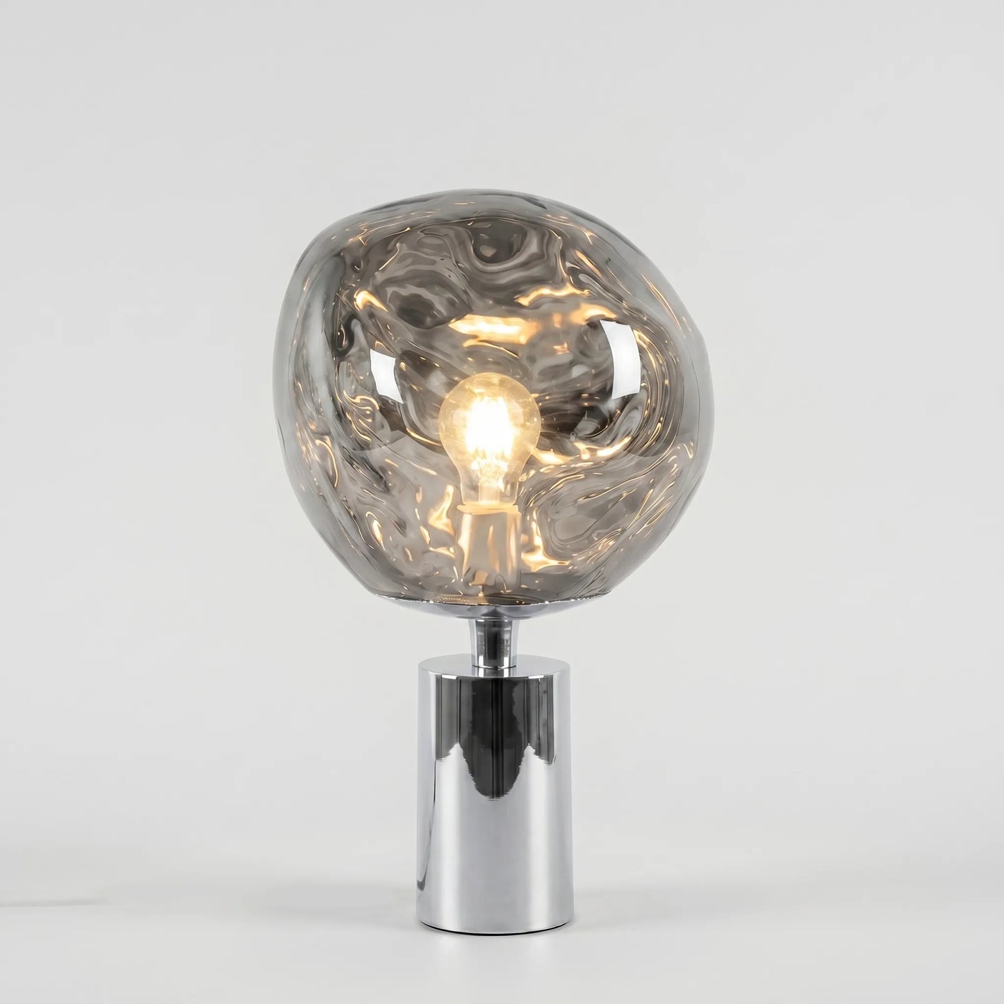 Sculptural Melted-Globe Table Lamp -  Lumellux