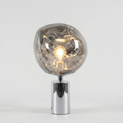 Sculptural Melted-Globe Table Lamp -  Lumellux