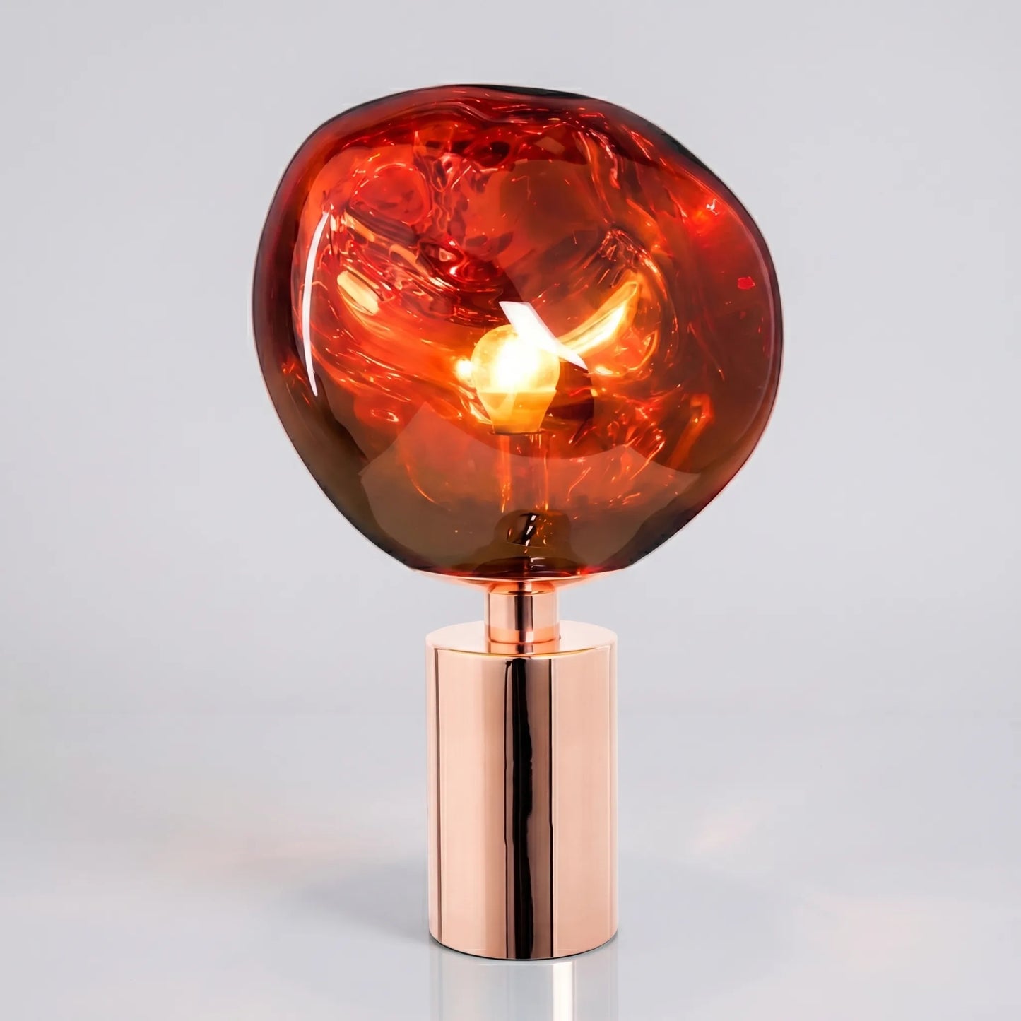 Sculptural Melted-Globe Table Lamp -  Lumellux