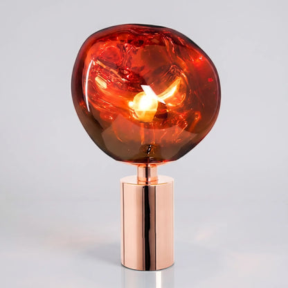 Sculptural Melted-Globe Table Lamp -  Lumellux