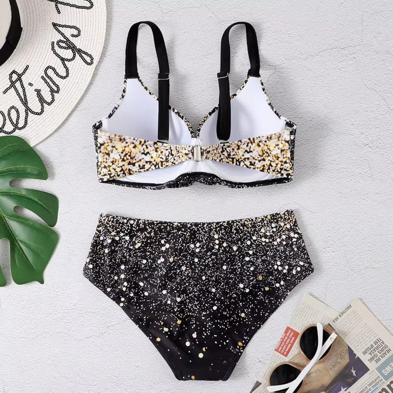 Trendiges Bikini-Set mit hoher Taille – Selina