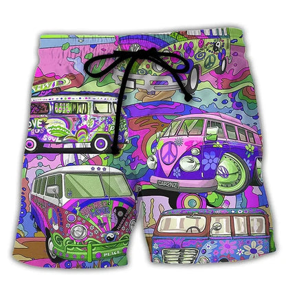 Herren-Badehose mit Graffiti-Muster – NovaBay