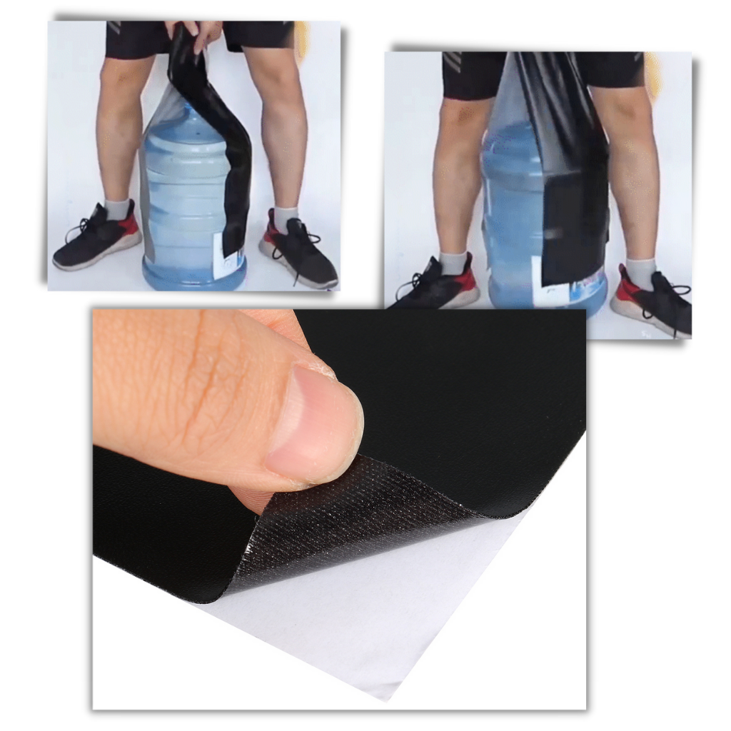 Selbstklebendes Lederreparatur-Patch, schwarz, strapazierfähig, vielseitig einsetzbar.