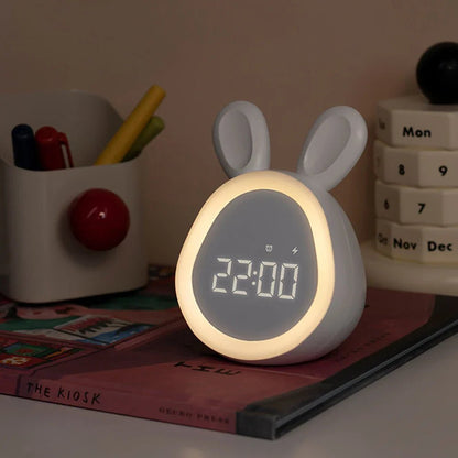 Kinderwecker in Kaninchenform mit LED Nachtlicht - BunniGlow