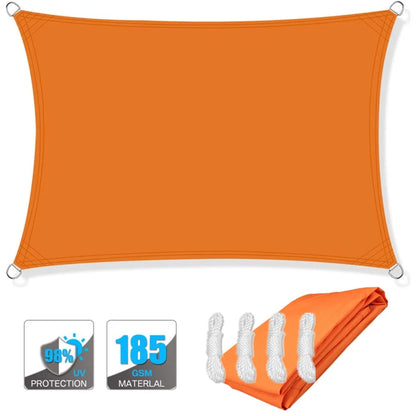 Wasserfester rechteckiger Sonnenschutzsegel mit UV-Schutz und Montagesets – ShadeGuard