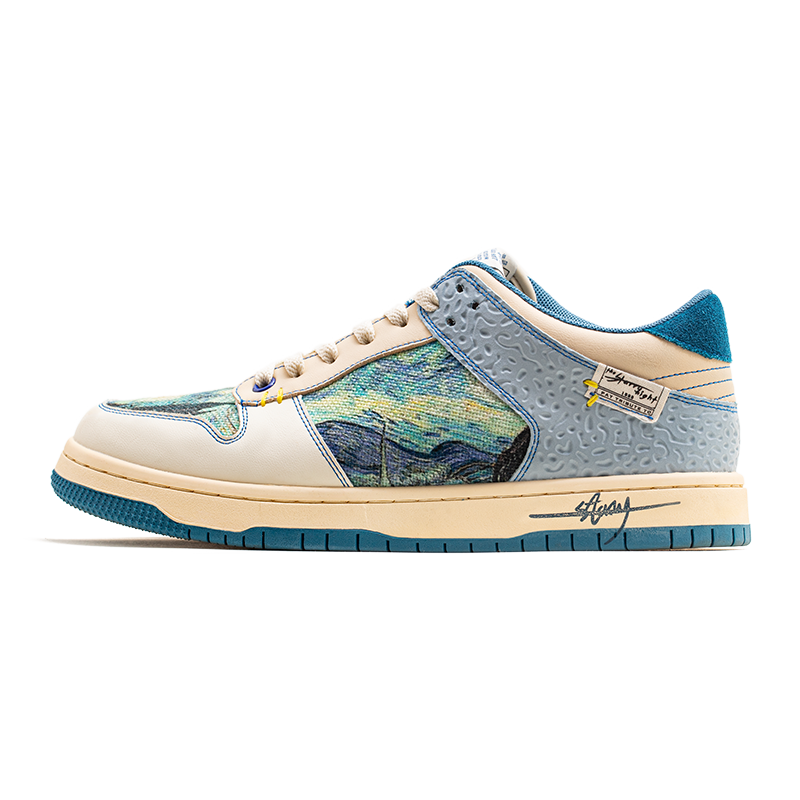 Künstlerische Unisex Sneakers mit Sternennacht-Design & Komfortsohle – Lior