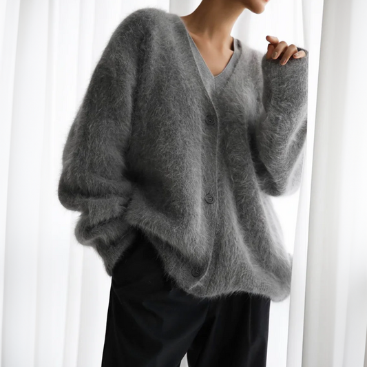 Damen Kaschmir-Strickjacke – Noelia Herbstzauber