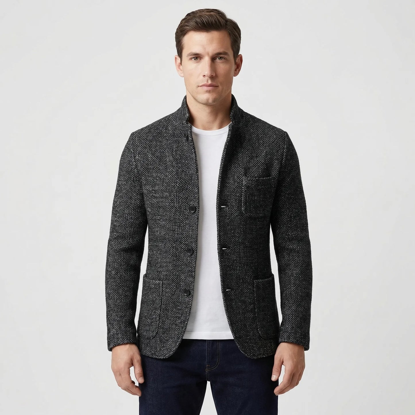 Short-Length Fitted Men's Blazer - John
