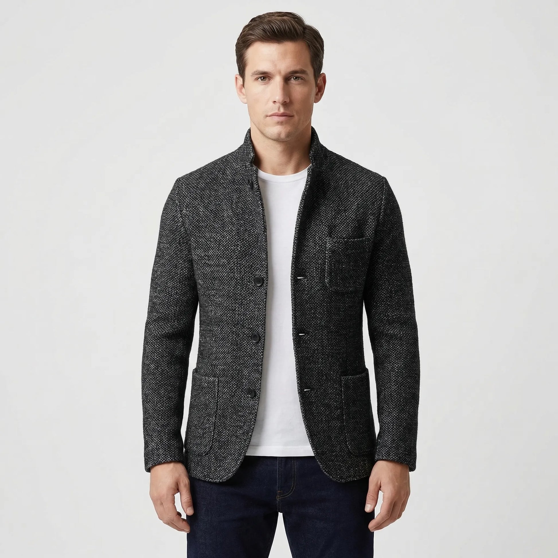 Short-Length Fitted Men's Blazer - John