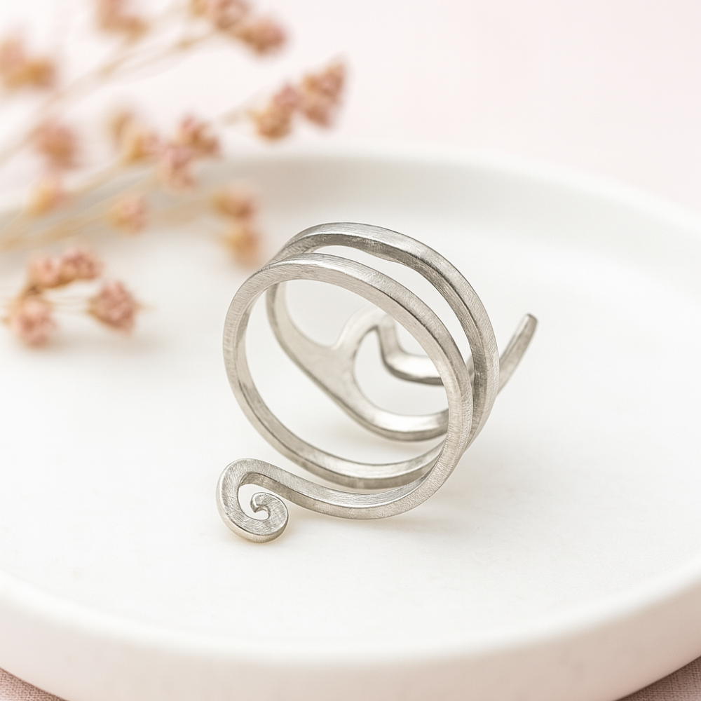 Silberner Katzenring | Stilvoller und bezaubernder Ring
