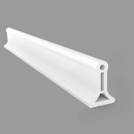 Weißer Silikon-Wasserstopper für Badezimmer, flexibel, Duschbarriere, trocken-nass Trennung.