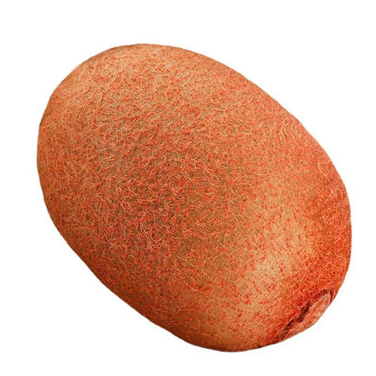 Kiwifrucht Kissen, realistische Simulation, braun, weiches Plüschmaterial, Dekoration.