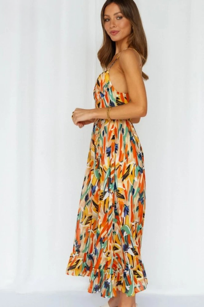 Ärmelloses Sommerkleid mit Muster – Isla