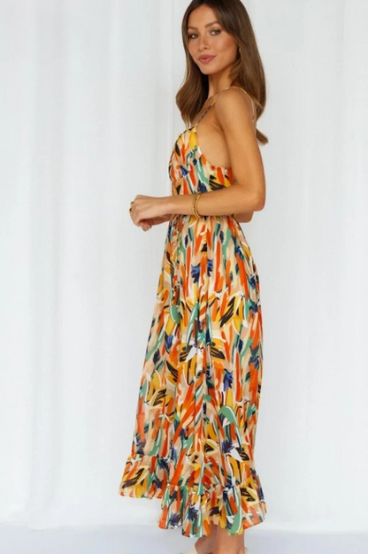 Ärmelloses Sommerkleid mit Muster – Isla