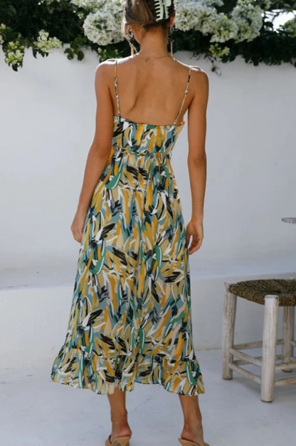 Ärmelloses Sommerkleid mit Muster – Isla