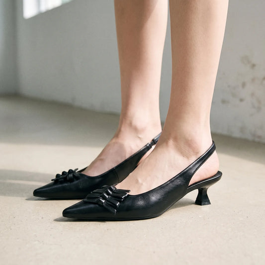 Slingbacks Kitten Heel Mit Spitzer Kappe - Kristina