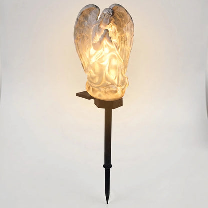 Solar-Powered Angel Figurine Stake Light -  Seraphelle