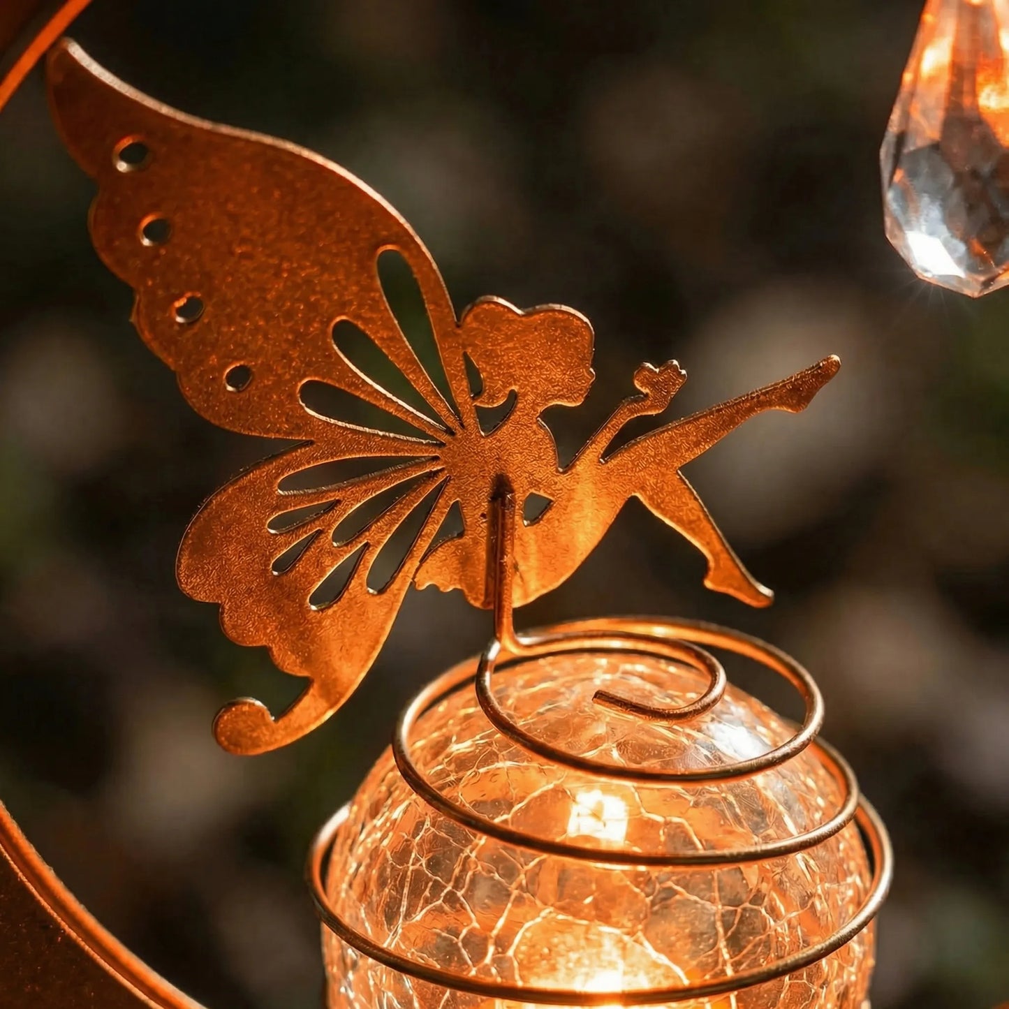Solar-Powered Fairy Moon Garden Light -  Faerista