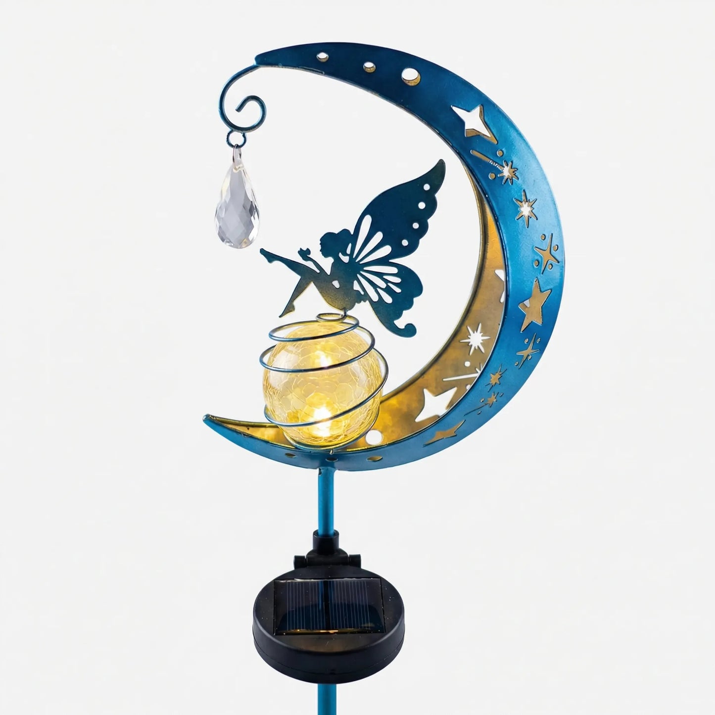 Solar-Powered Fairy Moon Garden Light -  Faerista