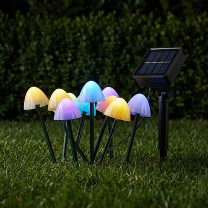 Solar-Powered Mushroom String Lights -  Glowcap