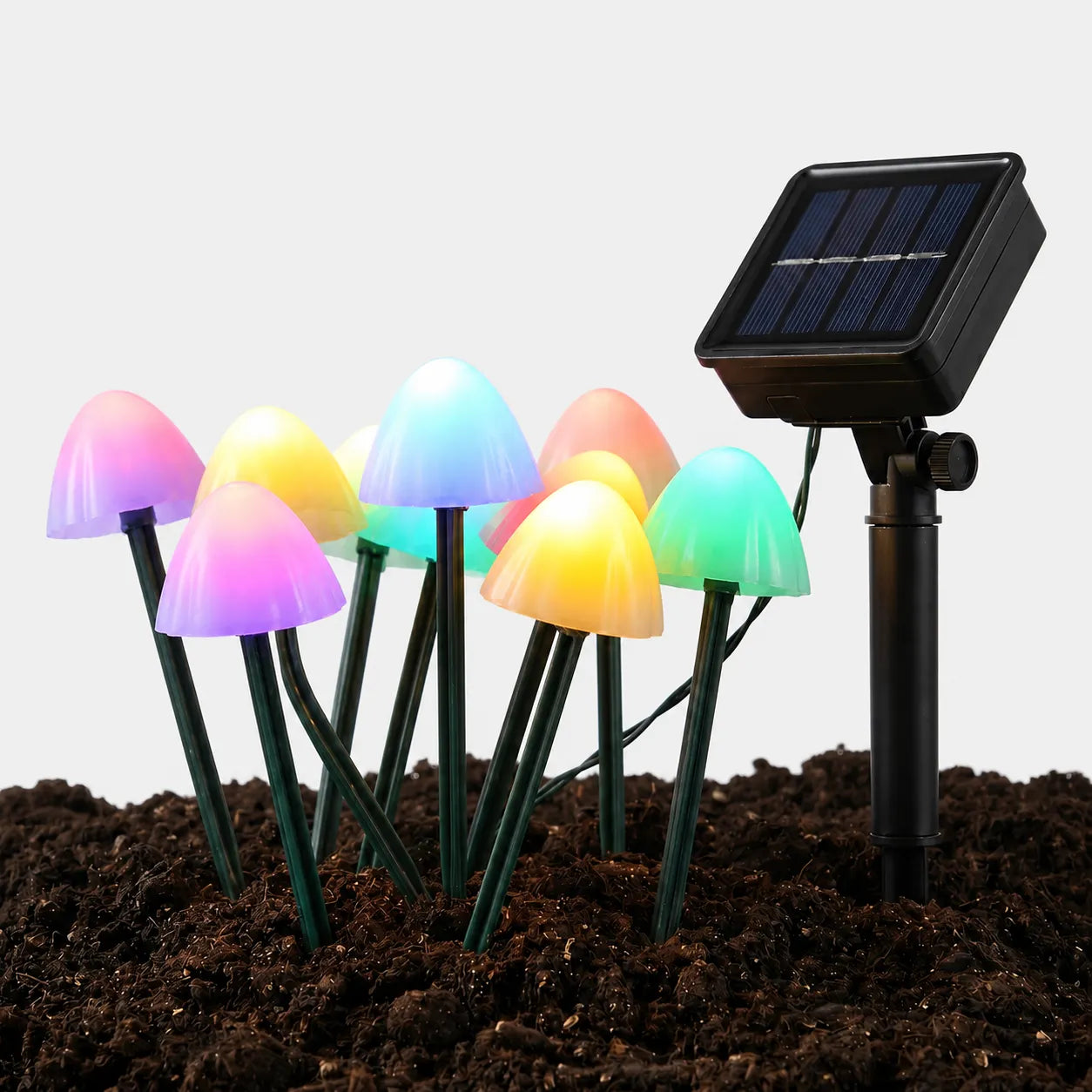 Solar-Powered Mushroom String Lights -  Glowcap
