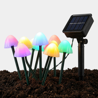 Solar-Powered Mushroom String Lights -  Glowcap