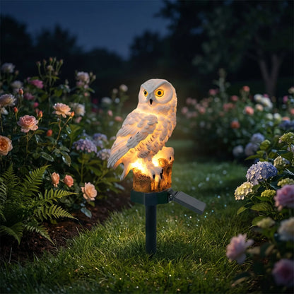 Solar-Powered Owl Garden Stake Light -  Owlume