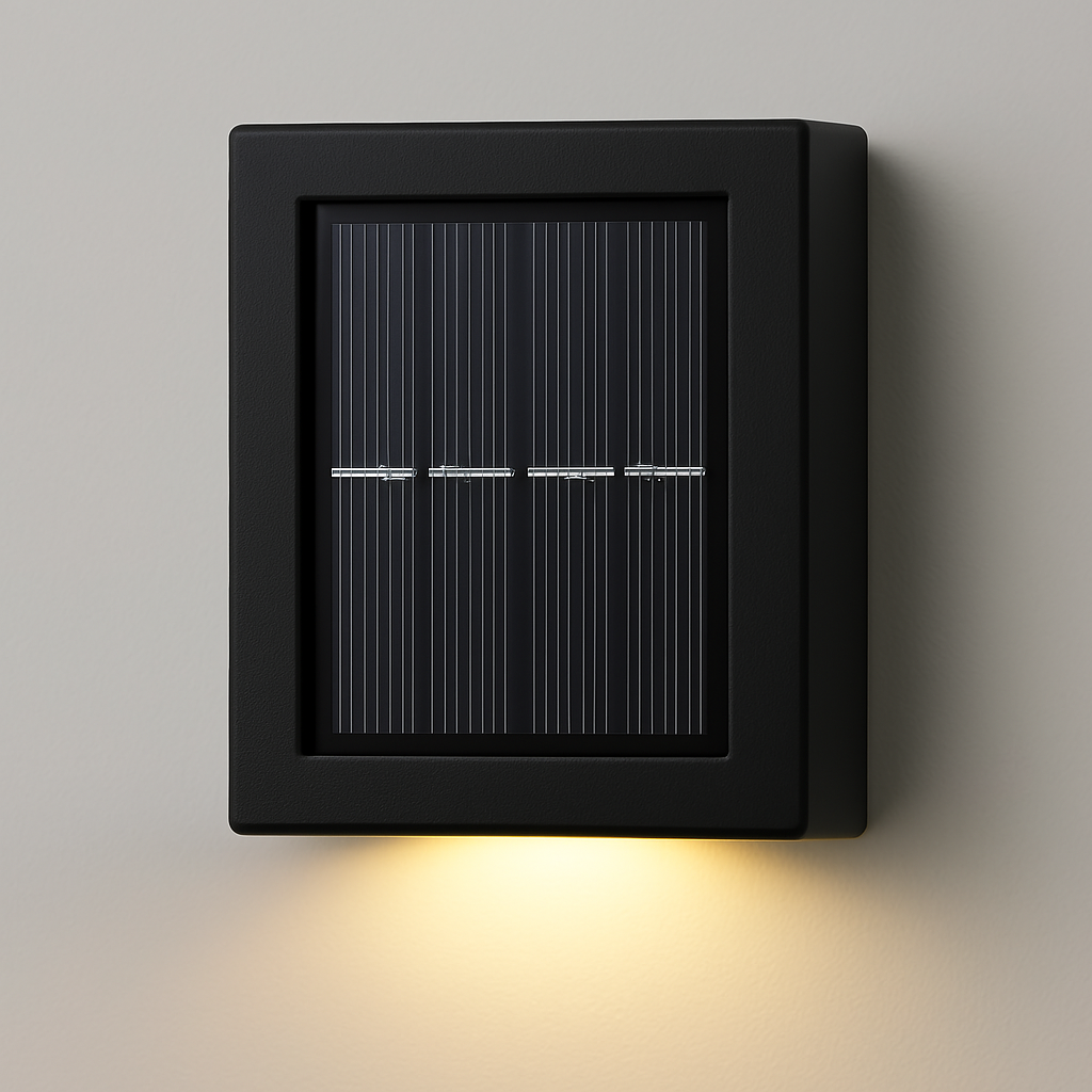 SolarGlow™ LED Solar Wandlampen – Kabellos, Wetterfest & Stimmungsvolles Licht für Außenbereiche
