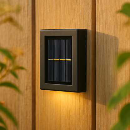 SolarGlow™ LED Solar Wandlampen – Kabellos, Wetterfest & Stimmungsvolles Licht für Außenbereiche