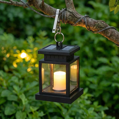 Solar LED Candle Lantern With Flickering Effect -  Glowtern