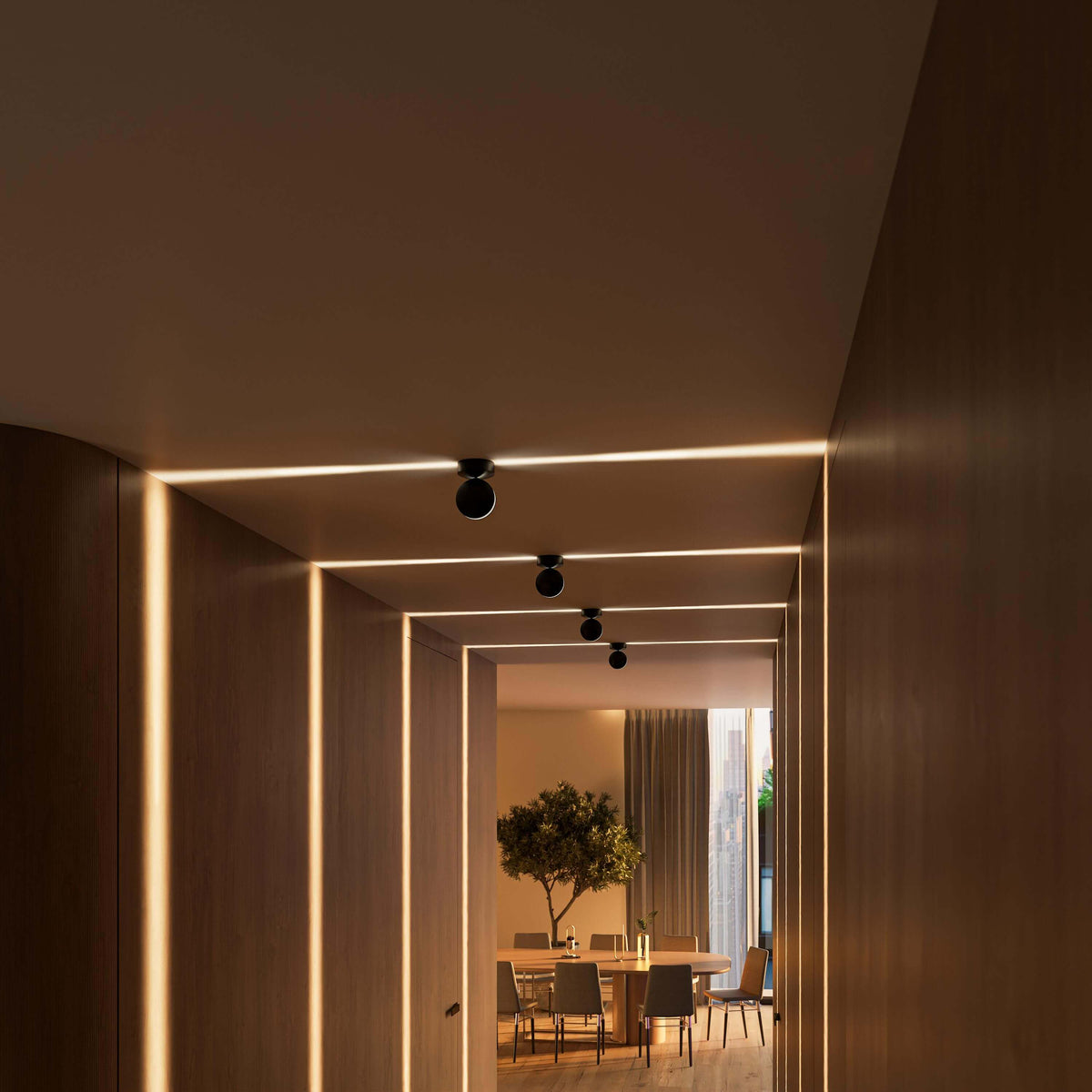 Modern LED Wall Light with 360° Rotating Head and Dual-Beam Square Light Effect 14