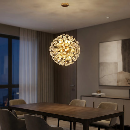 Spherical Crystal Pendant Chandelier -  Lumivara