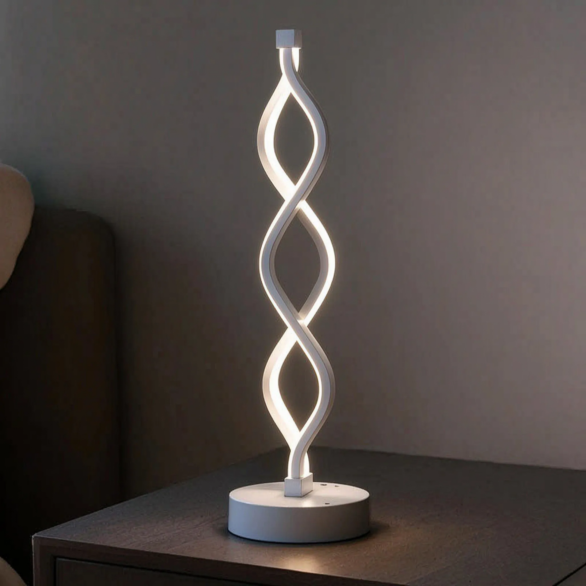 Spiral LED Bedside Table Lamp -  Spirelle