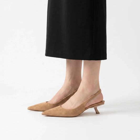 Spitze Slingback-Sandalen Mit Absatz - Carrie