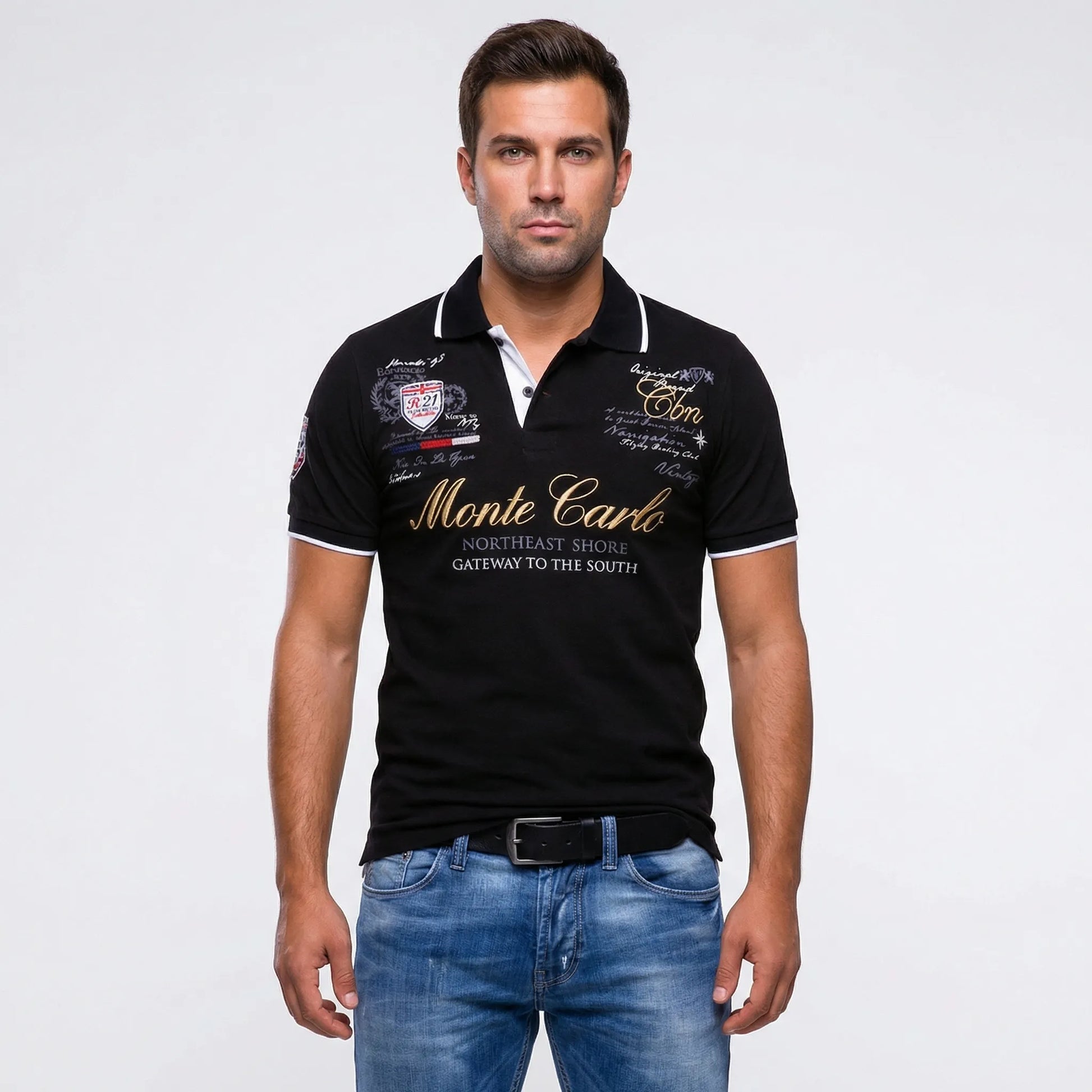 Sportief-Elegante Polo Met Kraag - Blake