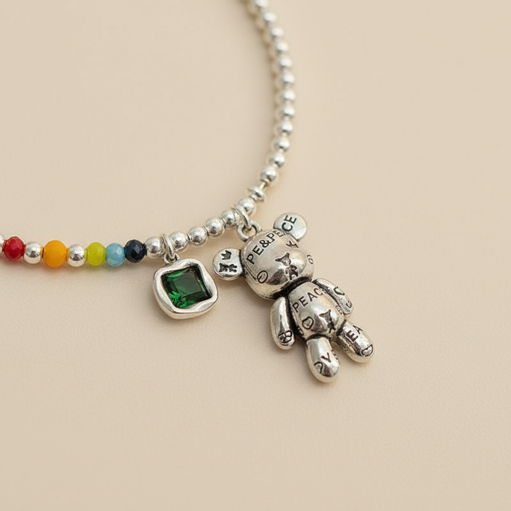 Sterlingsilber Kette - BearCharm 