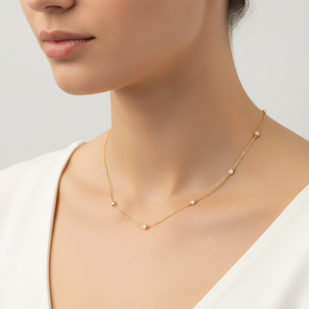 Sterlingsilber Kette - ElaraNecklace 