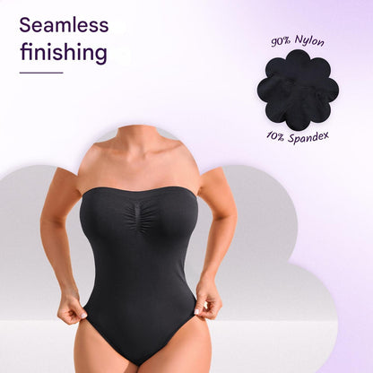 Nahtloser, trägerloser Shaping-Body mit Slip – Élise