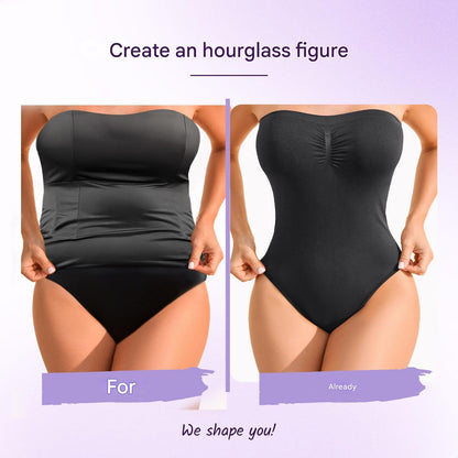 Nahtloser, trägerloser Shaping-Body mit Slip – Élise